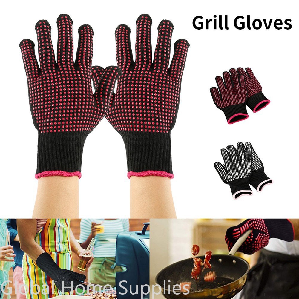Oven Mitt Silicone - Barbecue anti-scald handschoenen magnetron oven bakhandschoenen