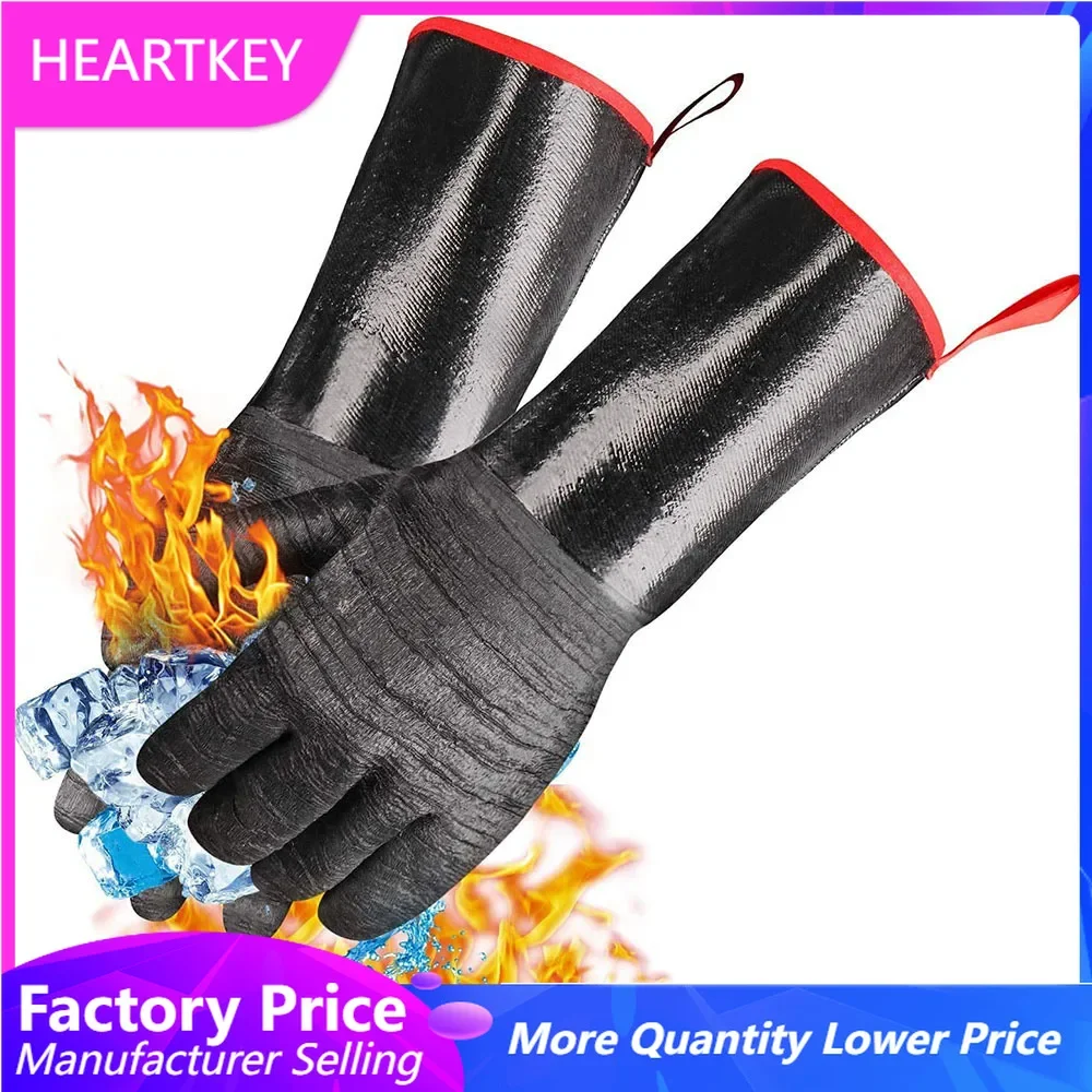 Oven Mitt Silicone - Siliconen ovenwanten, antislip barbecuehandschoenen, extreem hittebestendige