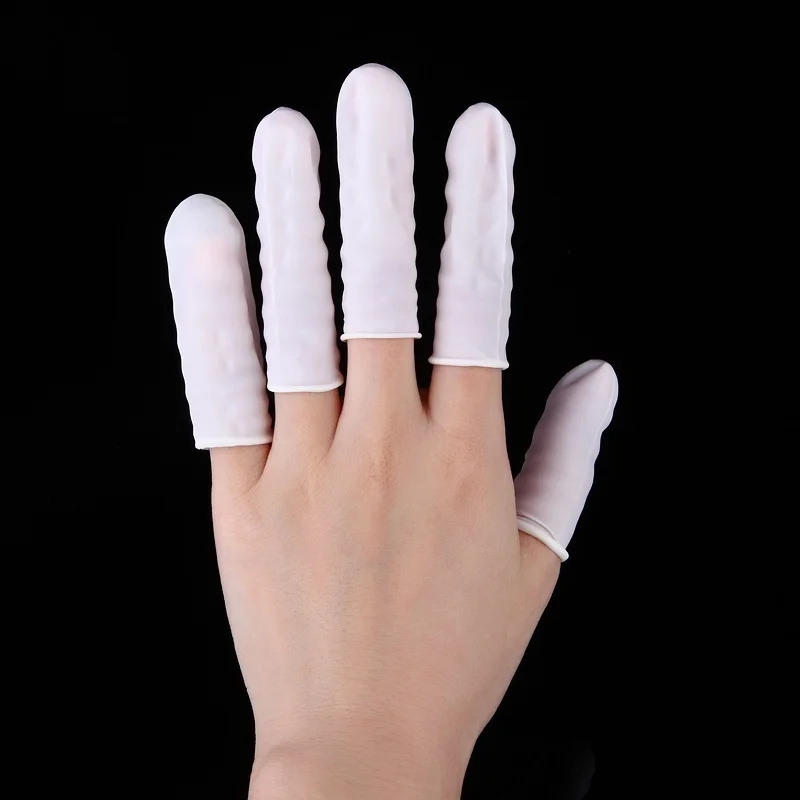 Latex Disposable Glove - 100 stuks wegwerp latex vingerbedjes witte
