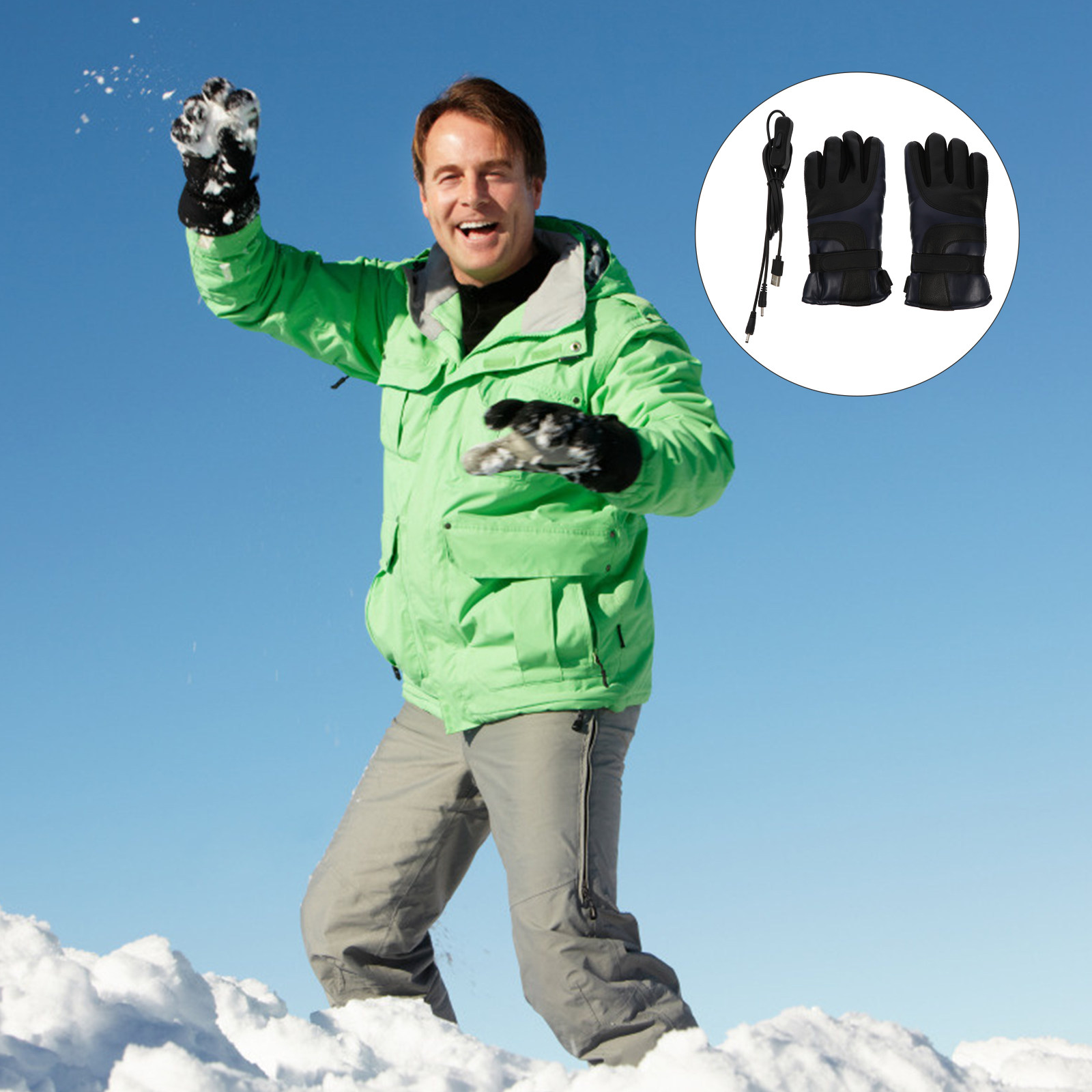 Winter Glove Insulated - 1 Paar Elektrisch Verwarmde Handschoenen Winter