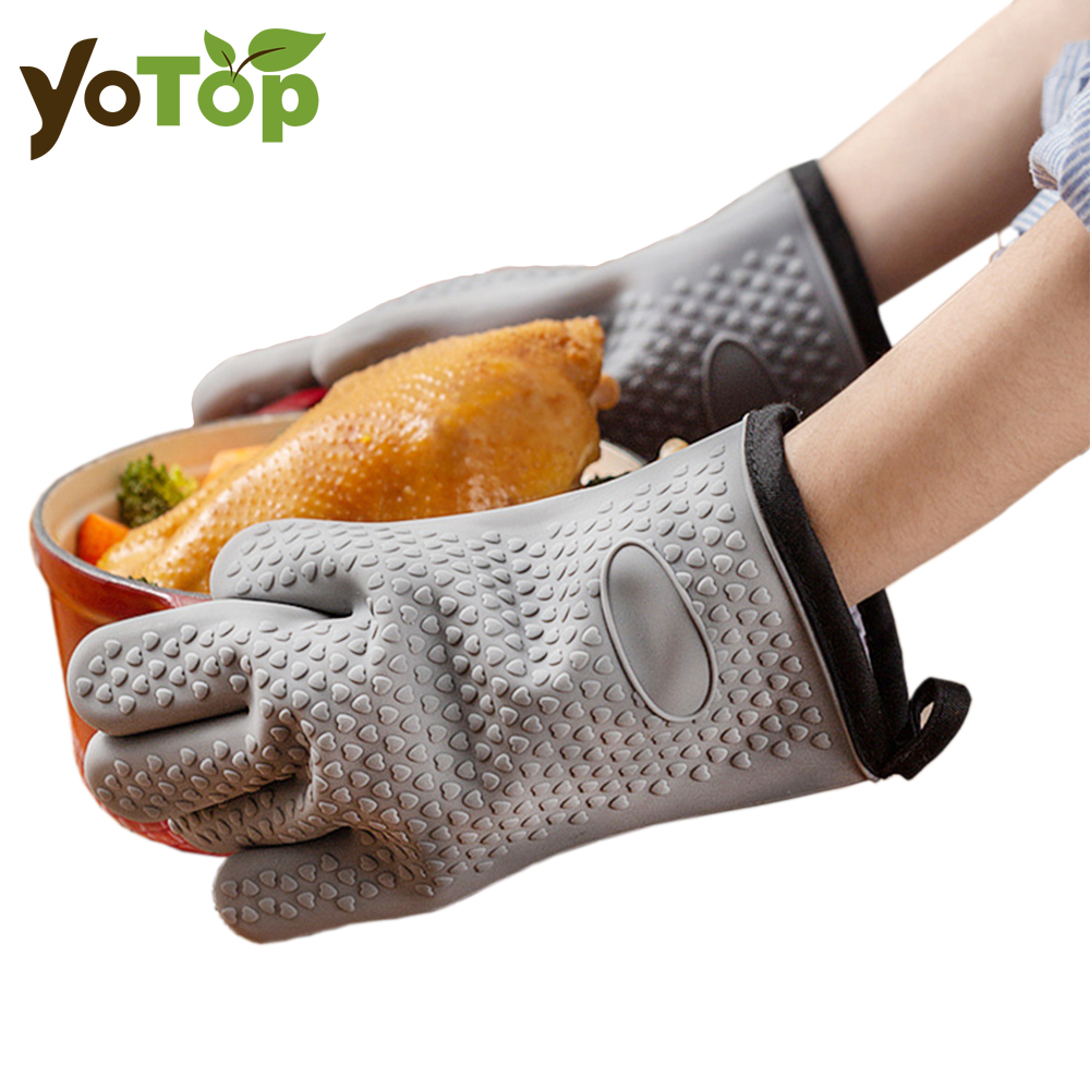 Oven Mitt Silicone - Hittebestendige siliconen handschoenen Magnetron Bakhandschoenen Keuken