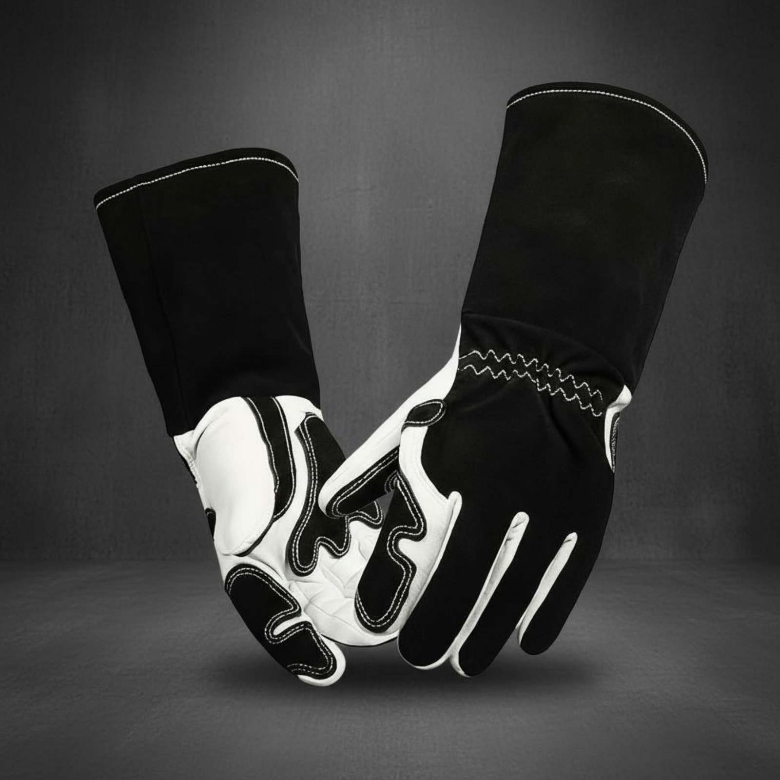 Heat Resistant Glove - TIG-metaalbewerkingshandschoenen Flexibel vingerontwerp Hittebestendige lederen handschoenen