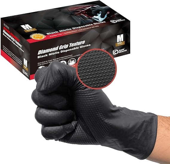 Zwarte nitrilhandschoenen Wegw - Nitrile Mechanic Glove recensie en prijs