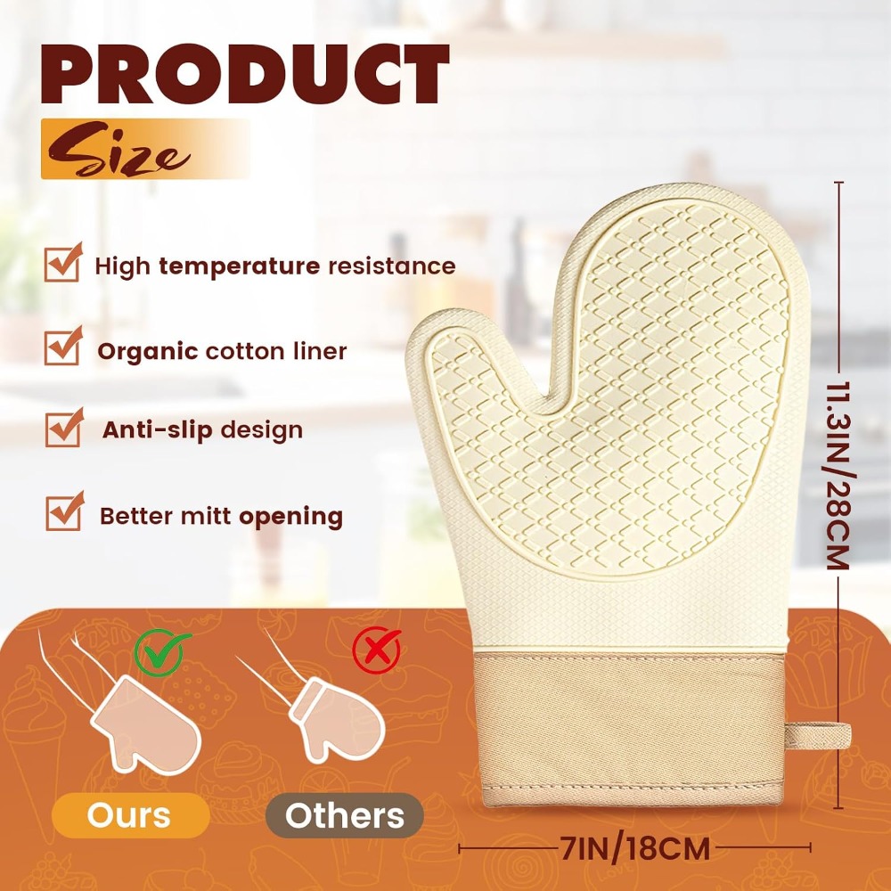 Siliconen hittebestendige oven - Oven Mitt Silicone recensie en prijs