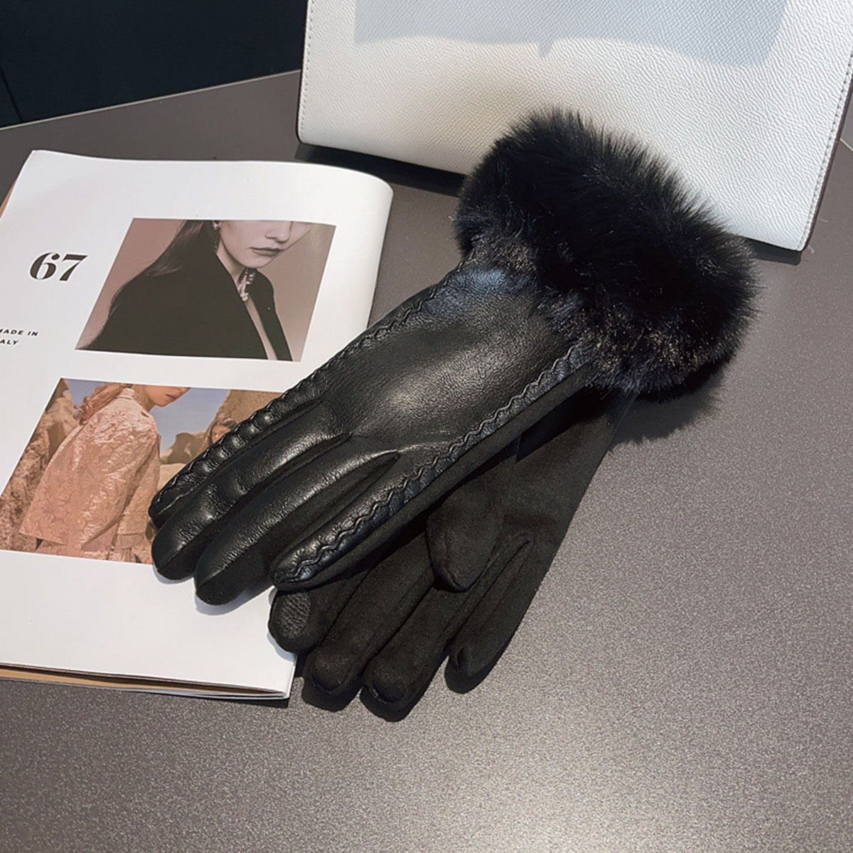 Dames Winter Luxe PU lederen h - Leather Driving Glove recensie en prijs