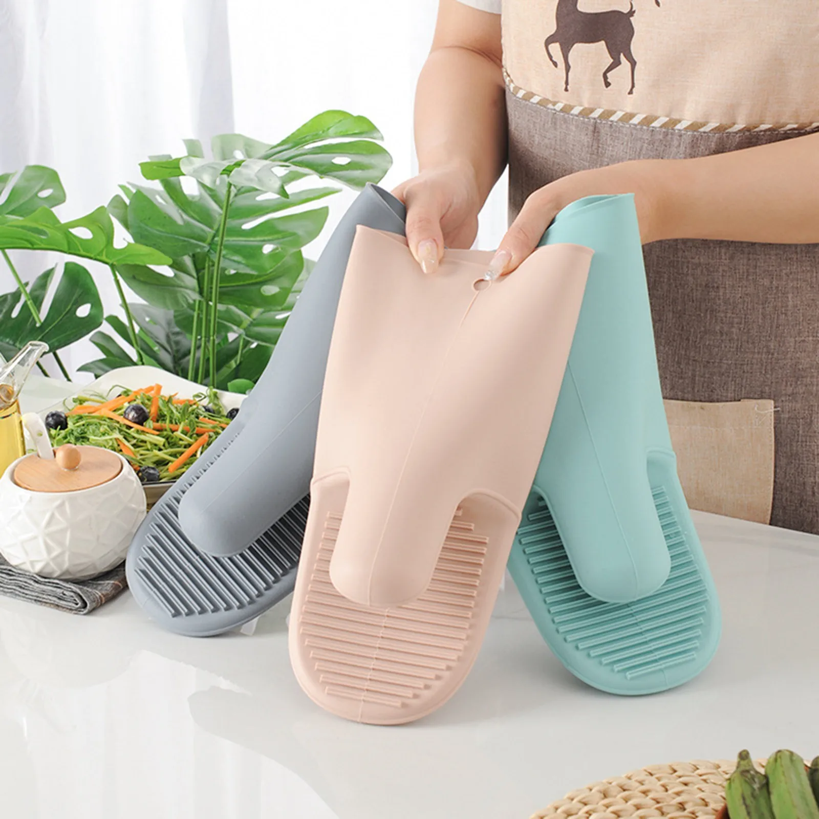 1/2 Stuks Lange Verdikte Ovenh - Oven Mitt Silicone recensie en prijs