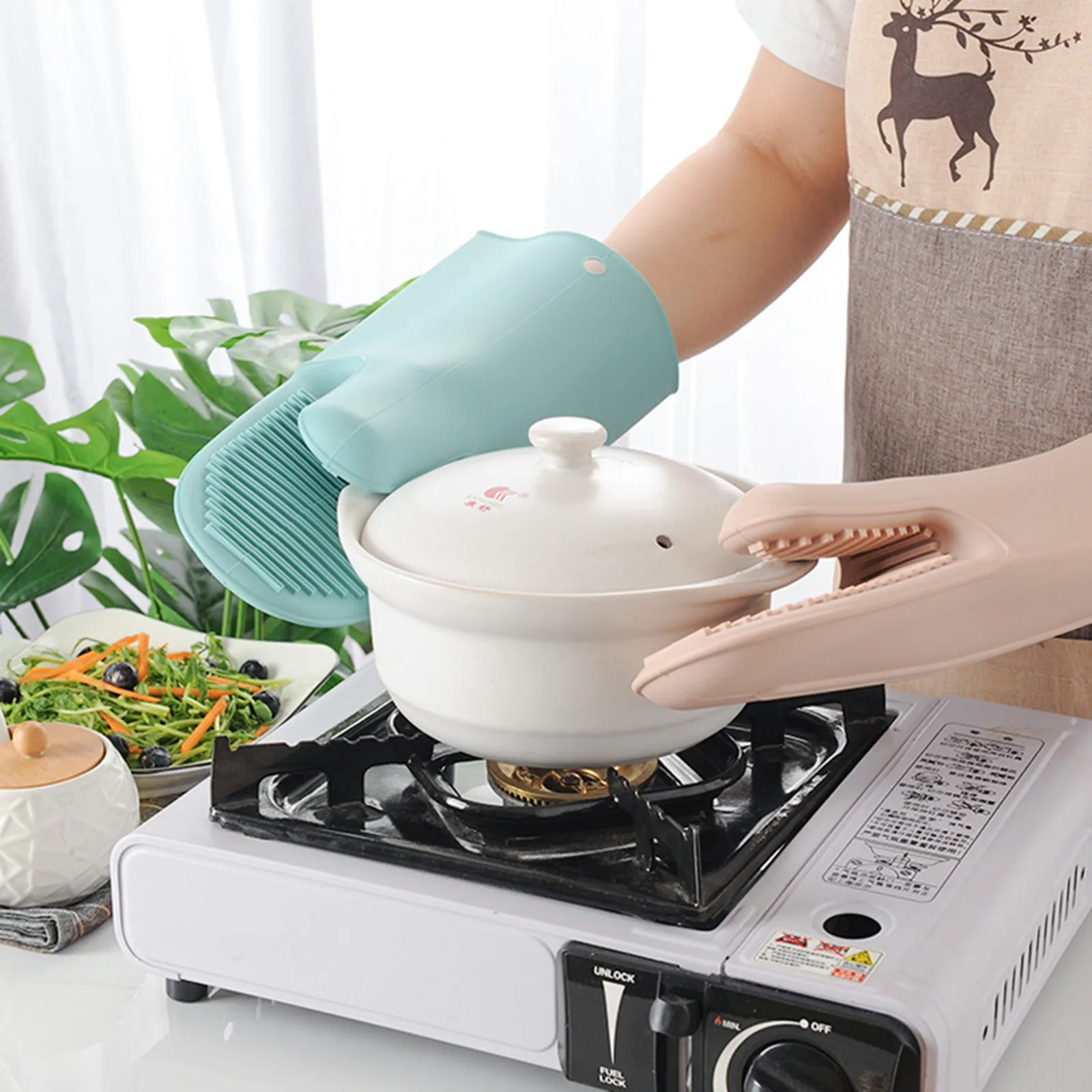 1/2 Stuks Lange Verdikte Ovenh - Oven Mitt Silicone recensie en prijs