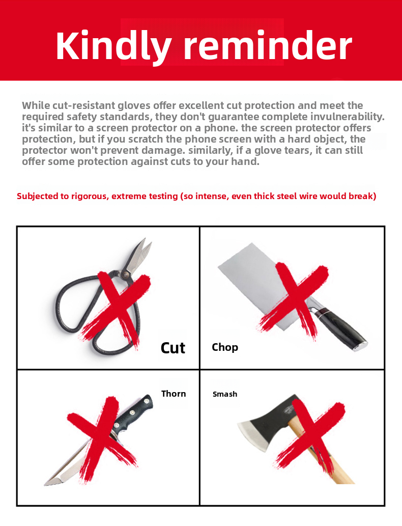 Anti-snij vingerbescherming, b - Cut Resistant Glove recensie en prijs